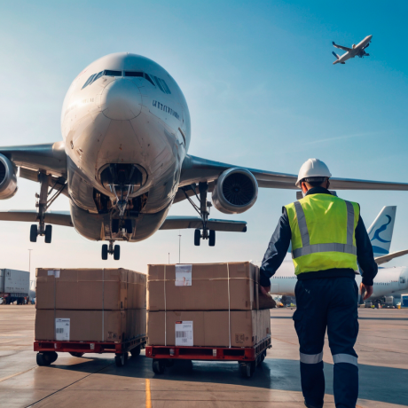 Alt=”Servicio-aereo-logistica” Transporte aéreo logístico